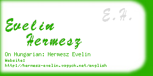 evelin hermesz business card